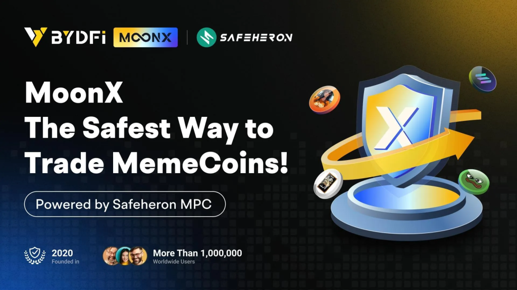 MoonX صرافی بی وای دیفای برای ترید میمکوینها